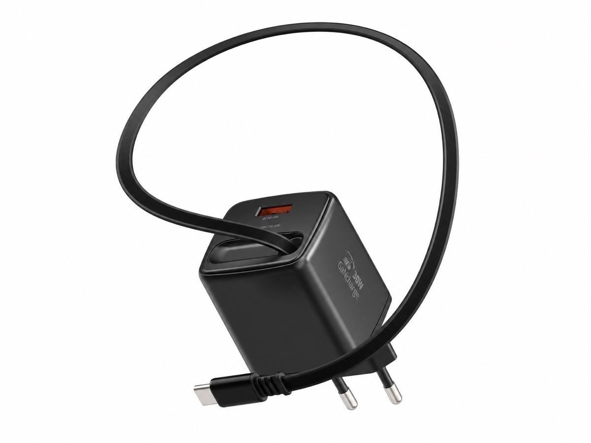 Carregador Swissten SlideCharge GaN